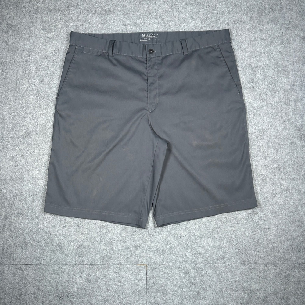 Nike Golf shorts Men 38 Gray Dri-Fit Tour Performance Flat Front Athletic Active
